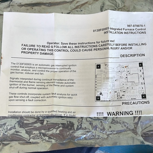 Goodman PCBBF112 Furnace Control Circuit Board 1165-83-300A - Picture 6 of 6